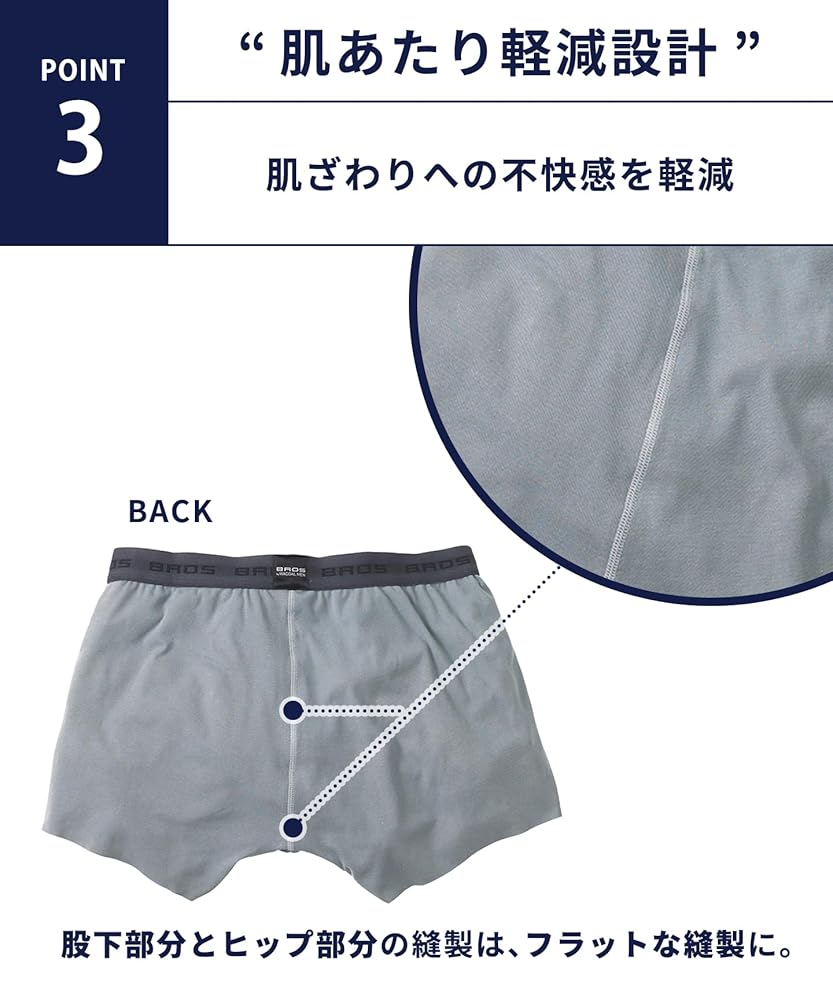 Amazon | [ブロス バイ ワコールメン] ボクサーパンツ